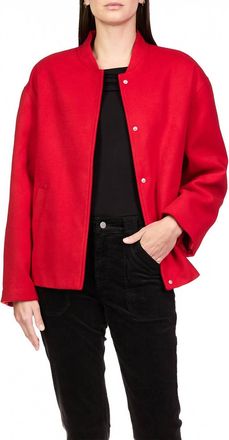 Sanctuary Modern Bomber Jacket In Mars Red