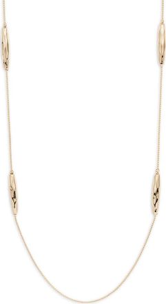 Nordstrom Molten Bead Station Necklace in Gold at Nordstrom