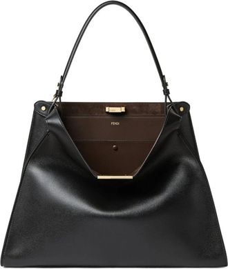Fendi Way Large Bag - Dames - Handtassen - Zwart - ONE Size - Leer - Tassen