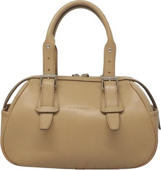 Burberry Beige Leather Handbag (Pre-Owned)