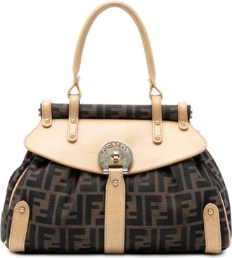 Fendi Borsa tote Magic media in tela con motivo Zucca 2000-2010 - Marrone