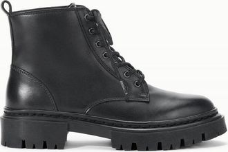 Staud Womens Henry Combat Boots In Black