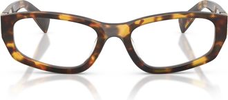 Miu Miu 0mu 04yv Rectangular Tortoiseshell Acetate Eyeglasses