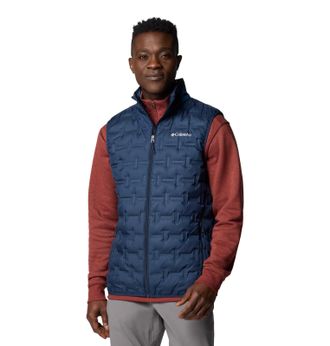 Columbia Mens Delta Ridge II Down Vest, Collegiate Navy, Large