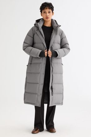 Orolay Puff-O Long Down Puffer Jacket in Gray at Nordstrom, Size X-Large