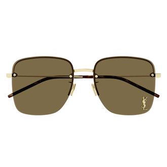 Saint Laurent Sunglasses Sl 312 M 014 Gold/Dark Brown Women