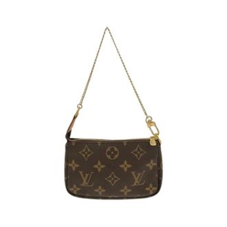 Louis Vuitton Pre-owned Mini Pochette Accessoires Monogram Pouch - Dames - Pre-owned - Bruin - Maat: ONE Size