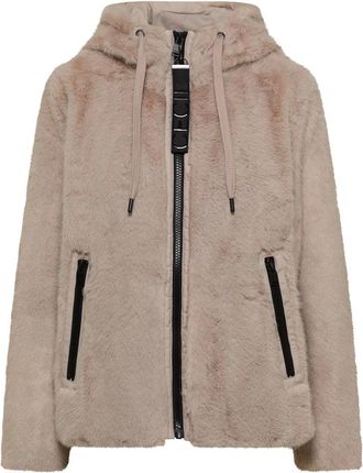 Cecil Giacca in Finta Pelliccia con Dettagli Softshell - - Jackets - Donna - Beige - L