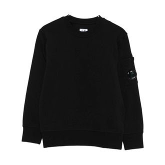 C.P. Company Stylish Nero Sweatshirt Aw25 - male - C.P. Company - Kids Sweatshirts - Black - 12 Y - Kids