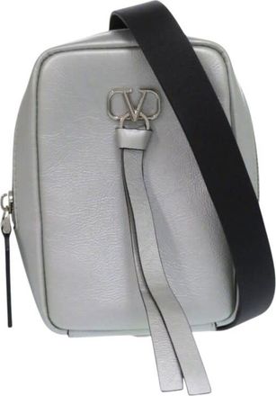 Valentino Pre-owned Valentino Metallic Leather VRing Neck Pouch Crossbody Ladies UAVQBEVAID75VFSX