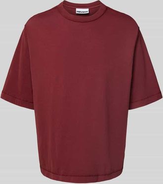Review Boxy Fit T-Shirt mit Rundhalsausschnitt in Rostrot, Gr&ouml;&szlig;e XL