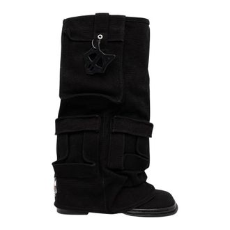 Naked Wolfe Schoenen, Dames, Zwart, 36 EU, Wol, Natalia High Boot