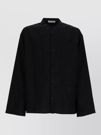Ymc You Must Create collarless jacket long sleeves chest pockets