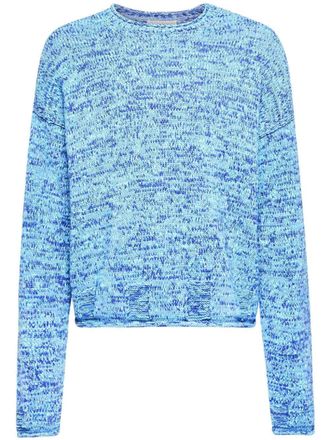 J.W.Anderson Space Dye jumper - men - Polyamide/Cotton - L - Blue