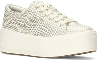Keds Skyler Metallic Foil Platform Sneaker in Egret at Nordstrom, Size 7.5