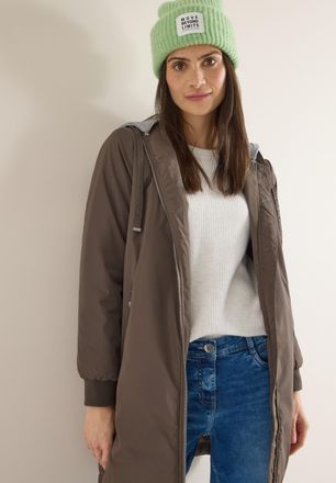 Cecil Langjacke CECIL, Damen, Gr. XL (44), mocha taupe, Obermaterial: 100% Polyester. Futter: 100% Polyester, unifarben, bequem ca. Mitte Oberschenkel, Stri