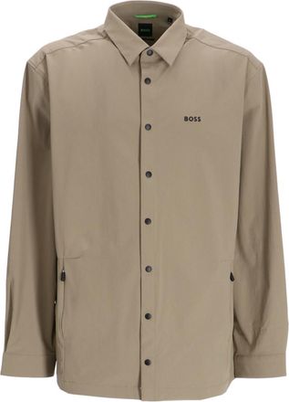 HUGO BOSS Beige Regular Fit Long Sleeve Shirt