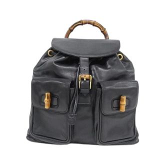 Gucci Pre-owned Backpacks, female, Black, Size: ONE SIZE Pre-owned Vintage Backpack
