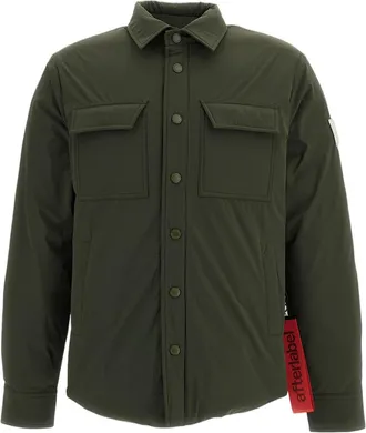Afterlabel Green Belluno Padded Waterproof Technical Overshirt