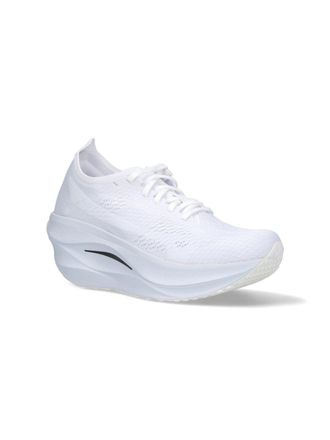 Comme Des Gar&ccedil;ons Knit Low-Top Sneaker - White
