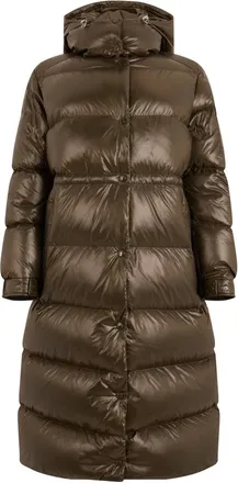 Moncler Piumino con cappuccio - - Coats - Donna - Marrone - S