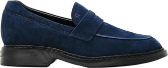 Hogan Blauwe Su&egrave;de Mocassin - Heren - Loafers - Zwart - 44 EU - Su&egrave;de - Schoenen