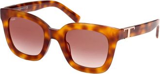 Tod's Blonde Havana Zonnebrillen - Dames - Zonnebrillen - Veelkleurig - 50 MM - Accessoires