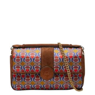 Fendi Pre-owned Shoulder Bags, female, Multicolor, Size: ONE SIZE Pre-owned Satin Shoulder Bag
