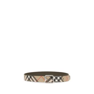 Burberry Check Belt - Beige