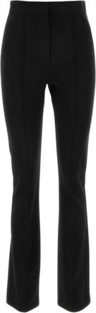Max Mara Flare Leg Tailored Pants - Dames - Slim Fit Broeken - Zwart - 2XS - Broeken