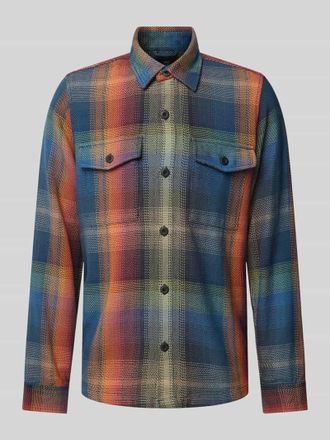 Lerros Regular Fit Hemdjacke mit Brustpattentaschen in Petrol, Größe XXXL