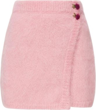 Alessandra Rich Mini Skirt With Embroidery