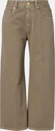 Brunello Cucinelli Jeans a gamba larga cropped