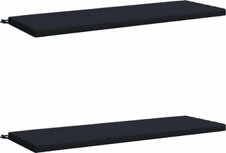 vidaXL Cojines Para Banco De 2 Piezas Soest 2 Uds. 100% Poli&eacute;ster Vidaxl