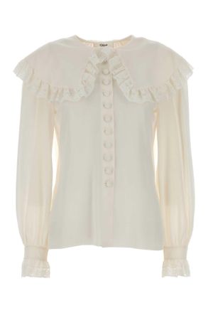 Chloé White Silk Shirt