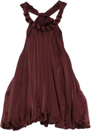 Zimmermann Luna Billow Halter Top - Dames - Feestkleedjes - Rood - S - Satijn - Kleedjes