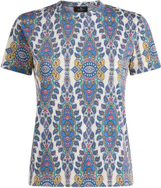 Etro T-shirt con stampa paisley - Bianco