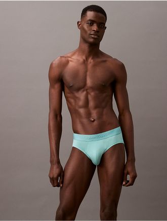 Calvin Klein Mens Ultra Soft Modal Hip Brief - Blue - XL