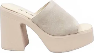 Free People Womens Zoe Platform Sandals In Diamond Suede