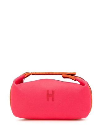 Herm&egrave;s 2020-2025 Small Toile Bride A Brac vanity bag - Pink