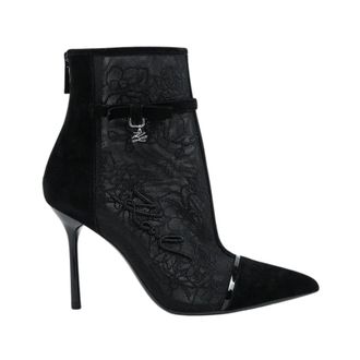 Karl Lagerfeld Sarabande Enkellaarsjes - Dames - Schoenen - Zwart - Maat: 39 EU Su&egrave;de