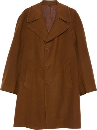 Romeo Gigli 1990s jas met enkele rij knopen - Bruin