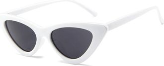 Generic Women Small Frame Outdoor Sunglasses Vacation Commuter Men Sports Sun Glasses(White)