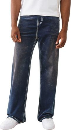 True Religion Vinny Super T Ultra Baggy Jeans in Blue Velvet Wash at Nordstrom, Size 32