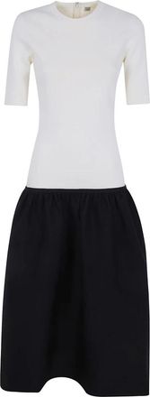 Toteme Twinflower Tee Jurk - Dames - Casual kleedjes - Veelkleurig - 2XS - Wol - Kleedjes