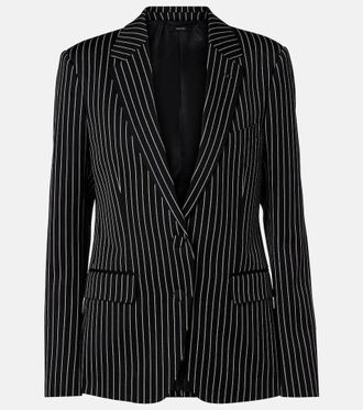 Tom Ford Pinstripe wool and cotton blazer