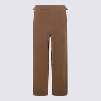 Vivienne Westwood Brown Linen Bertram Tailored Pants