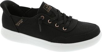 Skechers Womens Hands Free Slip-Ins Skip Cute - B Cute Sweet Sneaker, Black/White, 5.5 UK Wide