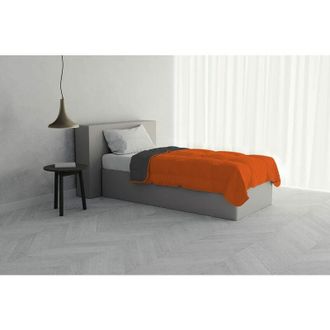 Italian Bed Linen Italian Bed Linen - Piumino Estivo, Microfibra, Arancio/Grigio Scuro, 1 Posto