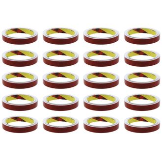OEM Rollo De 20 Cintas Adhesivas De Doble Cara, S&uacute;per Resistentes Y Permanentes, De Espuma, Para Coches, Color Rojo, 15 Mm X 3 Metros